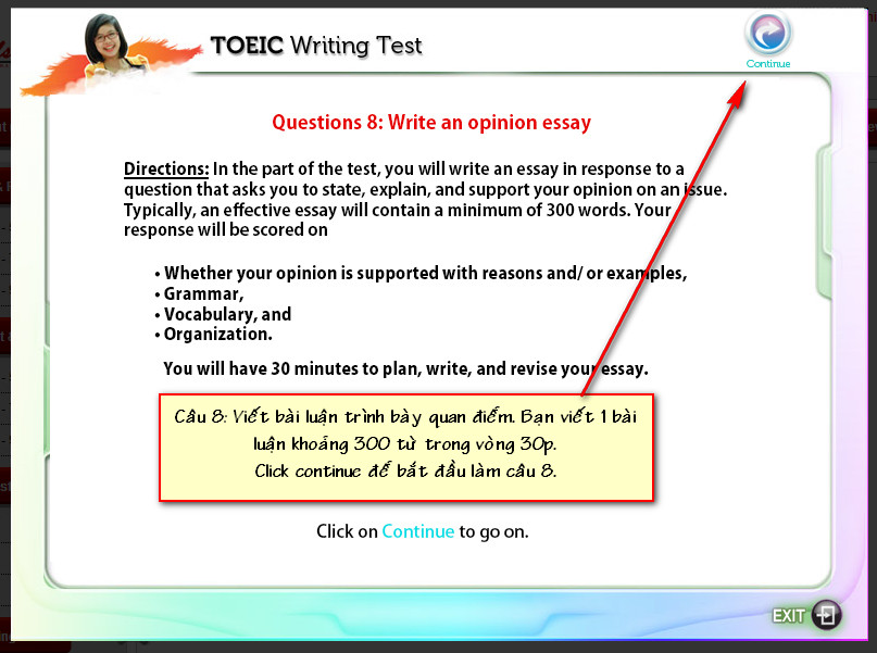 toeic writing essay topics